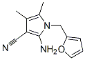 2-氨基-1-(2-呋喃基甲基)-4,5-二甲基-1H-吡咯-3-甲腈结构式_103026-02-4结构式