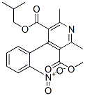 异丁基甲基2,6-二甲基-4-(2-硝基苯基)-3,5-吡啶二羧酸酯结构式_103026-83-1结构式