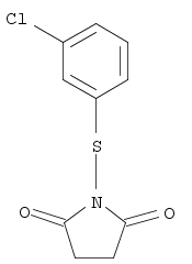 1-(3-氯苯硫基)-1氢-吡咯-2,5-二酮结构式_103027-69-6结构式