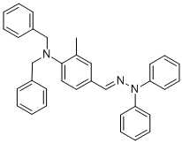 2-甲基-4-二苄氨基苯甲醛-1,1-二苯腙结构式_103079-11-4结构式