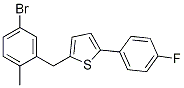 2-[(5-Bromo-2-methylphenyl)methyl]-5-(4-fluorophenyl)thiophene Structure,1030825-20-7Structure