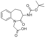 (3-N-boc-amino-2-oxo-2,3,4,5-tetrahydro-benzo[b]azepin-1-yl)-acetic acid Structure,103105-97-1Structure