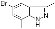 5-溴-3,7-二甲基-1H-吲唑结构式_1031417-71-6结构式