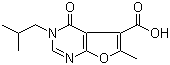 3,4-二氢-6-甲基-3-(2-甲基丙基)-4-氧代-呋喃并[2,3-d]嘧啶-5-羧酸结构式_1031967-08-4结构式