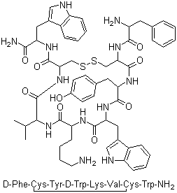 伐普肽结构式_103222-11-3结构式