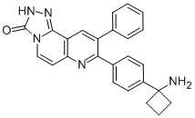 8-[4-(1-氨基环丁基)苯基]-9-苯基-1,2,4-噻唑并[3,4-f][1,6]萘啶-3(2H)-酮结构式_1032349-93-1结构式