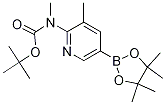 (甲基)[3-甲基-5-(4,4,5,5-四甲基-[1,3,2]二氧硼烷)2-吡啶基]氨基甲酸叔丁酯结构式_1032758-82-9结构式