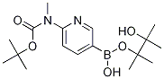 N-[5-(4,4,5,5-四甲基-[1,3,2]二氧硼烷)-2-吡啶基]-N-甲基氨基甲酸叔丁酯结构式_1032758-87-4结构式