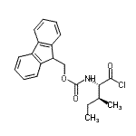 9H-芴-9-基甲基[(2S,3S)-1-氯-3-甲基-1-氧代-2-戊烷基]氨基甲酸酯结构式_103321-51-3结构式