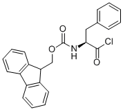 N-[(1S)-2-氯-2-氧代-1-(苯甲基)乙基]-氨基甲酸-9H-芴-9-甲酯结构式_103321-57-9结构式