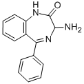 3-氨基-5-苯基-1,3-二氢-2H-1,4-苯并二氮杂革-2-酮结构式_103343-47-1结构式