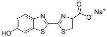 4-Thiazolecarboxylic acid, 4,5-dihydro-2-(6-hydroxy-2-benzothiazolyl)-, monosodium salt, (4S)- Structure,103404-75-7Structure