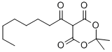 5-辛酰基-2,2-二甲基-1,3-二噁烷-4,6-二酮结构式_103576-44-9结构式