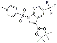 1-(对甲苯磺酰基)-3-(4,4,5,5-四甲基-1,3,2-二噁硼烷-2-基)-5-(三氟甲基)吡咯并[2,3-b]吡啶结构式_1036027-60-7结构式