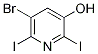 5-溴-2,6-二碘吡啶-3-醇结构式_1040682-54-9结构式
