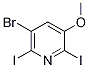 3-溴-2,6-二碘-5-甲氧基吡啶结构式_1040682-61-8结构式
