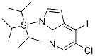 5-氯-4-碘-1-(三异丙基甲硅烷基)-1H-吡咯并[2,3-b]吡啶结构式_1040682-76-5结构式