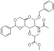 苄基N-乙酰基-4,6-O-亚苄基-alpha-异胞壁酸甲酯结构式_104371-52-0结构式