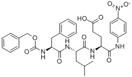 Z-Phe-Leu-Glu-pNA结构式_104634-10-8结构式
