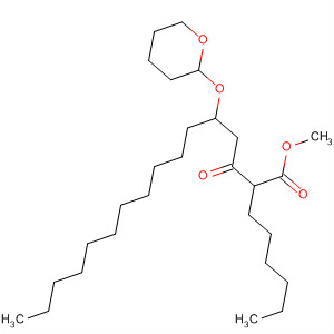 2-己基-3-氧代-5-[(四氢-2H-吡喃-2-基)氧基]-十六酸甲酯结构式_104801-67-4结构式