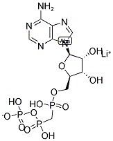 锂;[[[(2R,3S,4R,5R)-5-(6-氨基嘌呤-9-基)-3,4-二羟基-四氢呋喃-2-基]甲氧基-羟基-磷酰]甲基-羟基-磷酰]磷酸氢酯结构式_104809-20-3结构式
