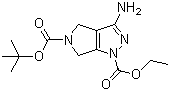5-叔丁基1-乙基3-氨基-3A,4,6,6A-四氢吡咯并[3,4-C]吡唑-1,5-二羧酸结构式_1053656-67-9结构式