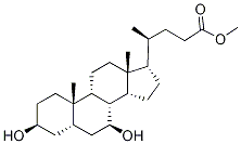 甲基3,7-二羟基胆烷-24-酸酯结构式_10538-55-3结构式
