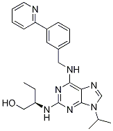 (2R)-2-[[9-(1-甲基乙基)-6-[[[3-(2-吡啶)苯基]甲基]氨基]-9H-嘌呤-2-基]氨基]-1-丁醇结构式_1056016-18-2结构式