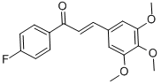 1-(4-氟苯基)-3-(3,4,5-三甲氧基苯基)-2-丙烯-1-酮结构式_105686-90-6结构式