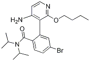 2-(4-氨基-2-丁氧基吡啶-3-基)-4-溴-N,N-二异丙基苯甲酰胺结构式_1058129-83-1结构式