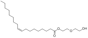 (Z)-十八烯酸-2-(2-羟基乙氧基)乙酯结构式_106-12-7结构式