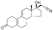 (17alpha)-17-羟基-3-氧代-19-去甲孕甾-5(10),9(11)-二烯-21-腈结构式_106111-42-6结构式