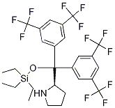 (R)-2-(双(3,5-双(三氟甲基)苯基)(三乙基甲硅烷基氧基)甲基)吡咯烷结构式_1061307-56-9结构式