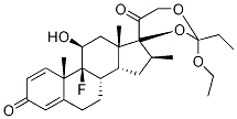 Betamethasone cyclic 17,21-(ethyl orthopropionate) Structure,1062-09-5Structure