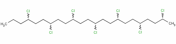 氯化石蜡52结构式_106232-86-4结构式