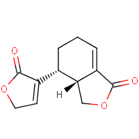 反式-4-(2,5-二氢-2-氧代-3-呋喃基)-3A,4,5,6-四氢-1(3H)-异苯并呋喃酮结构式_106750-00-9结构式