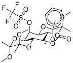 1,6:3,4-二-[O-(2,3-二甲氧基丁烷-2,3-二基)]-2-O-三氟甲烷磺酰基-5-O-苯甲酰基-myo-肌醇结构式_1068089-34-8结构式