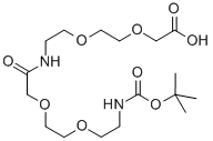 Boc-8-氨基-3,6-二噁辛酰基-8-氨基-3,6-二噁辛酸结构式_1069067-08-8结构式