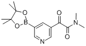 N,N-二甲基-ALPHA-氧代-5-(4,4,5,5-四甲基-1,3,2-二噁硼烷-2-基)-3-吡啶乙酰胺结构式_1071454-39-1结构式
