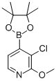 3-氯-2-甲氧基-4-(4,4,5,5-四甲基-1,3,2-二氧硼烷)-吡啶结构式_1073353-73-7结构式