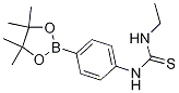 1-乙基-3-(4-(4,4,5,5-四甲基-1,3,2-二噁硼烷-2-基)苯基)硫脲结构式_1073353-86-2结构式