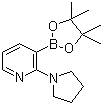 2-(1-吡咯烷基)-3-(4,4,5,5-四甲基-1,3,2-二氧硼烷)-吡啶结构式_1073354-41-2结构式