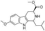 (3S)-1-异丁基-7-甲氧基-2,3,4,9-四氢-1H-吡啶并[3,4-b]吲哚-3-羧酸甲酯结构式_107447-06-3结构式