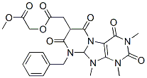 (9CI)-1,2,3,4,8,9-六氢-1,3-二甲基-2,4,6,8-四氧代-9-(苯基甲基)-,嘧啶并[2,1-f]嘌呤-7,7(6H)-二乙酸二甲酯结构式_107569-04-0结构式