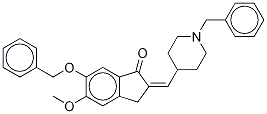 1-苄基-4-[(6-苄氧基-5-甲氧基-1-茚酮)-2-基]甲基哌啶结构式_1076198-90-7结构式