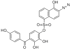2,3,4,4-四羟基苯甲酮 1,2-萘醌二叠氮基-5-磺酸酯结构式_107761-81-9结构式