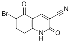 6-溴-1,2,5,6,7,8-六氢-2,5-二氧代喹啉-3-甲腈结构式_107955-83-9结构式