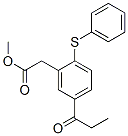 5-(1-氧代丙基)-2-(苯硫基)苯乙酸甲酯结构式_108051-48-5结构式