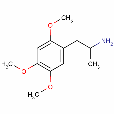 2,4,5-Trimethoxyamphetamine Structure,1083-09-6Structure