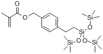 甲基丙烯酰氧基甲基苯乙基三(三甲基硅氧基)硅烷结构式_108587-59-3结构式